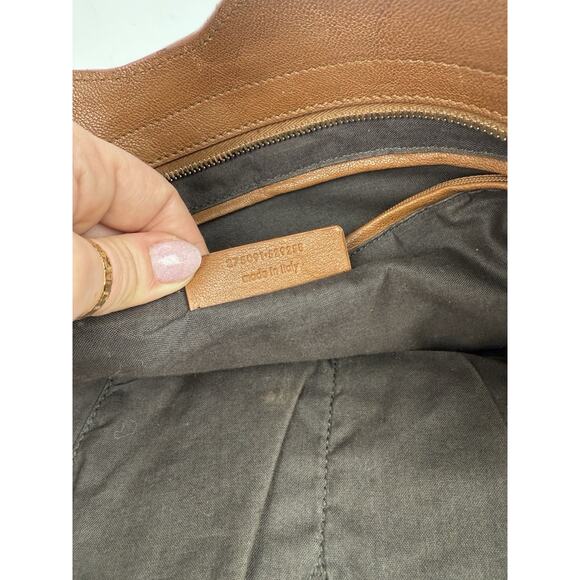 SAINT LAURENT Y Line Cabas Chic Handbag Women's Brown Leather Large - Picture 12 of 15